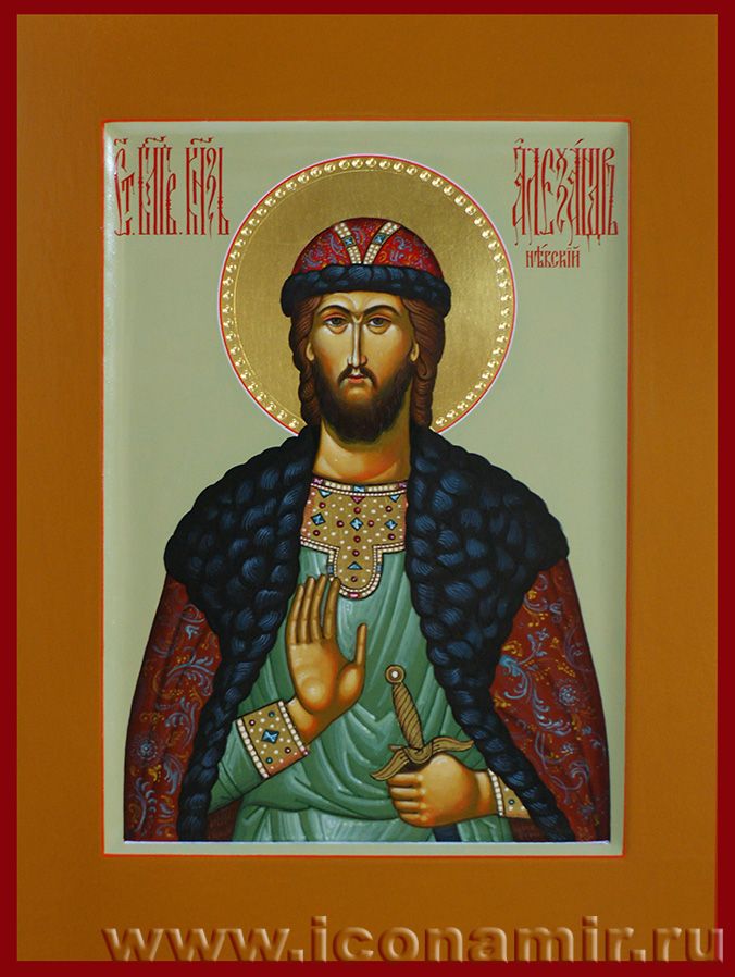 Икона Святой благоверный князь Александр Невский фото, купить, описание