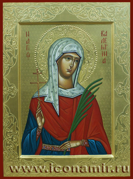 Икона Святая Валентина Кесарийская фото, купить, описание