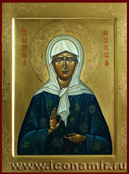 Икона Святая Матрона Московская фото, купить, описание