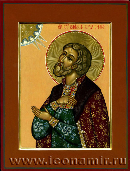 Икона Святой благоверный князь Игорь Черниговский фото, купить, описание