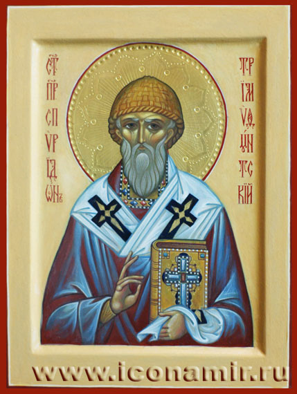Икона Святой Спиридон Тримифунтский фото, купить, описание
