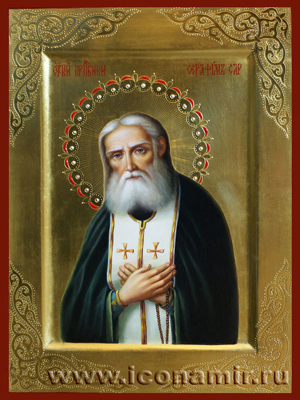 Икона Святой Серафим Саровский, преподобный фото, купить, описание