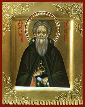 Икона Святой Сергий Радонежский фото, купить, описание