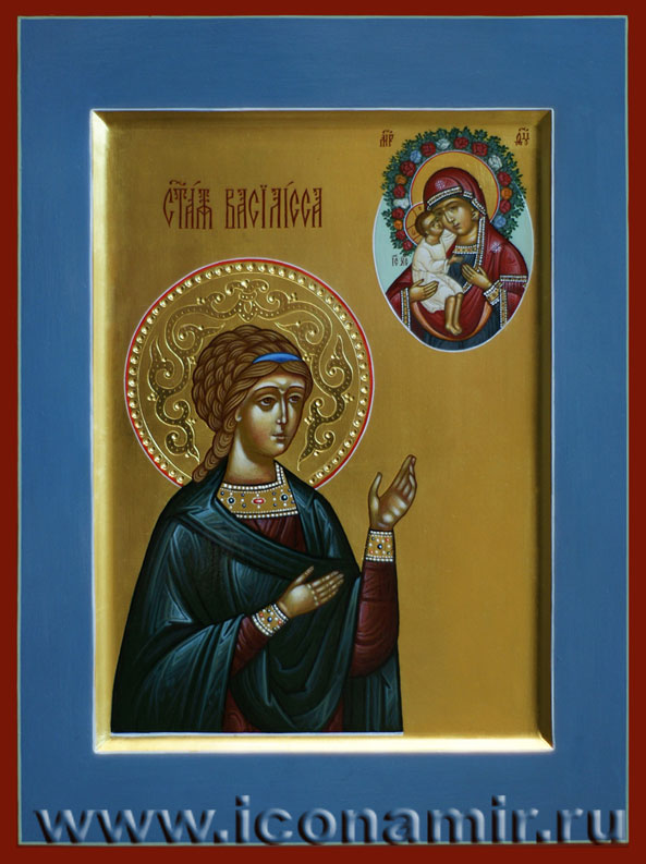 Икона Пресвятая Богородица «Жировицкая» святая Василисса Никомидийская фото, купить, описание