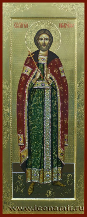 Икона Святой князь Игорь фото, купить, описание