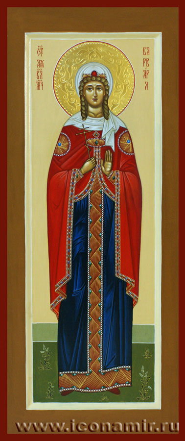 Икона Святая Варвара Илиопольская, великомученица фото, купить, описание
