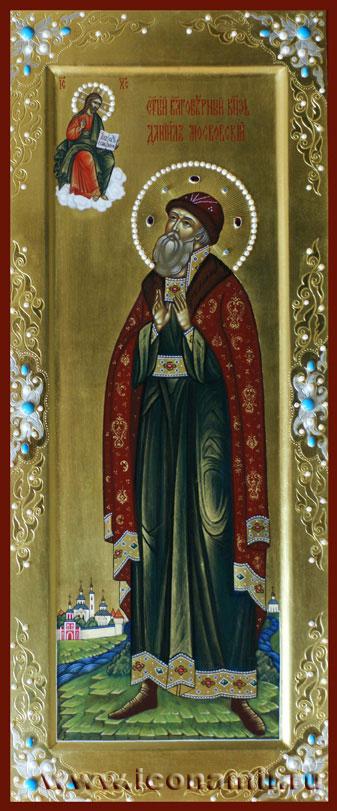 Икона Святой Даниил Московский фото, купить, описание