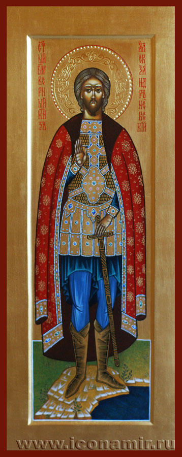 Икона Святой Александр Невский фото, купить, описание