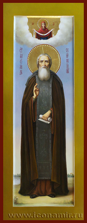 Икона Святой Александр Свирский фото, купить, описание