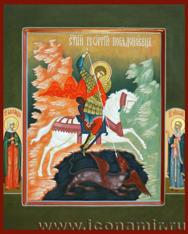 Икона Святой великомученик Георгий Победоносец фото, купить, описание