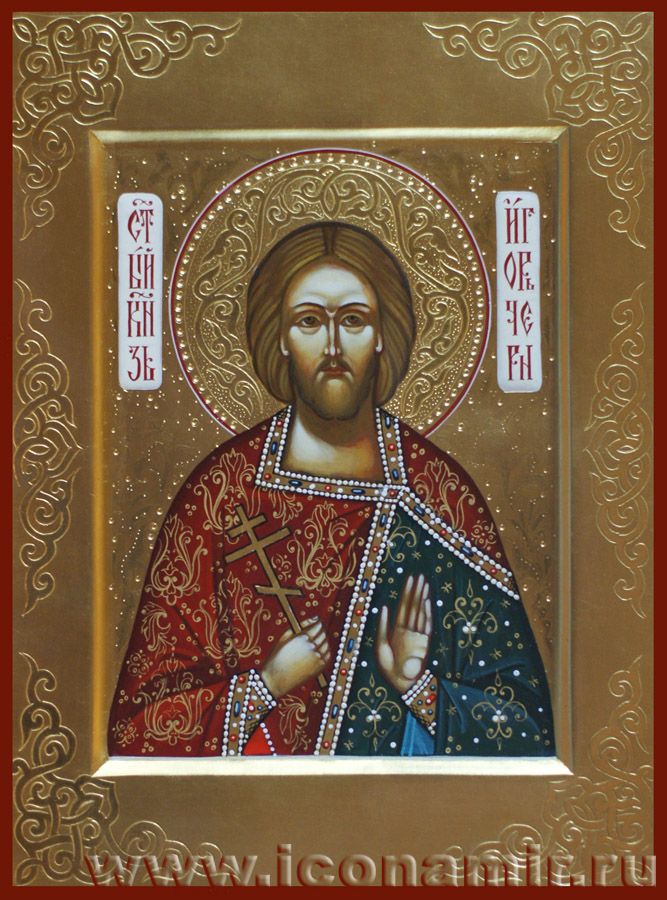 Икона Святой Игорь Черниговский, благоверный князь фото, купить, описание