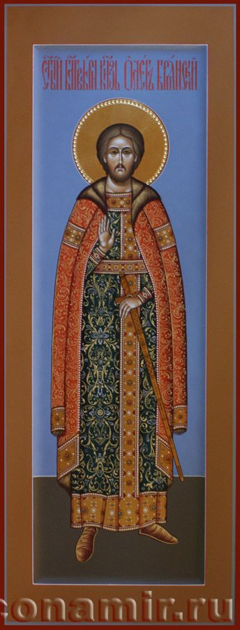 Икона Святой князь Олег Брянский фото, купить, описание
