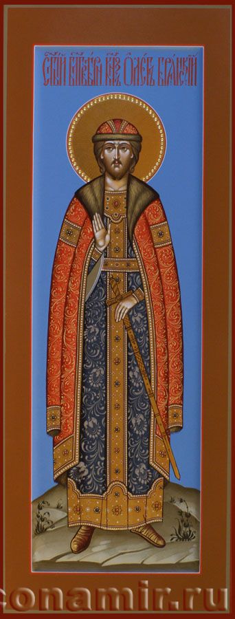 Икона Святой благоверный князь Олег Брянский фото, купить, описание