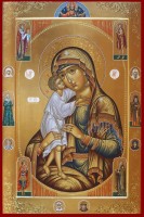 Образ Божьей Матери Взыскание погибших и избранные святые. Свято -покровский женский монастырь, Дустабад, Узбекистан