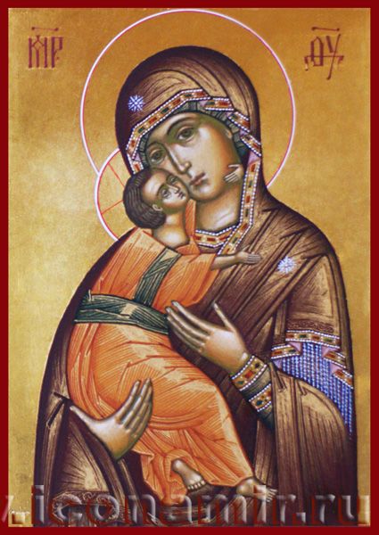 Икона Владимирская икона Божьей матери фото, купить, описание