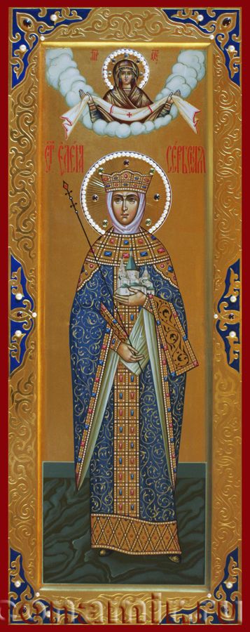 Икона Святая Елена Сербская,т царица фото, купить, описание