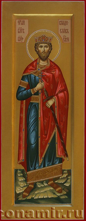 Икона Святой благоверный князь Владислав Сербский фото, купить, описание