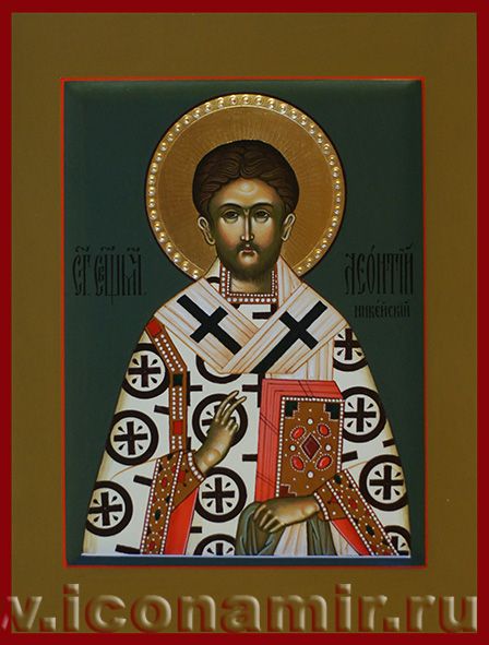 Икона Святой Леонтий (Леон) Никейский фото, купить, описание