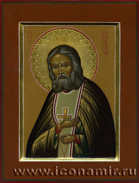 Икона Святой преподобный Серафим Саровский фото, купить, описание
