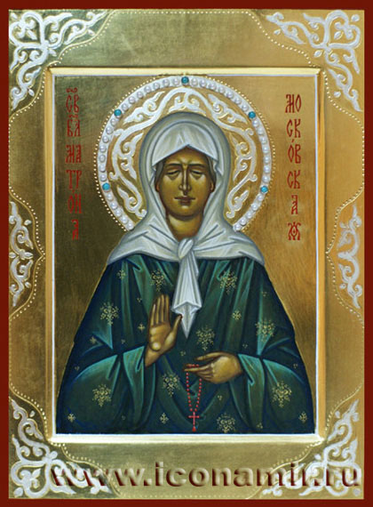 Икона Святая Матрона московская фото, купить, описание