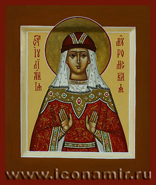 Икона Святая Иулиания Муромская фото, купить, описание
