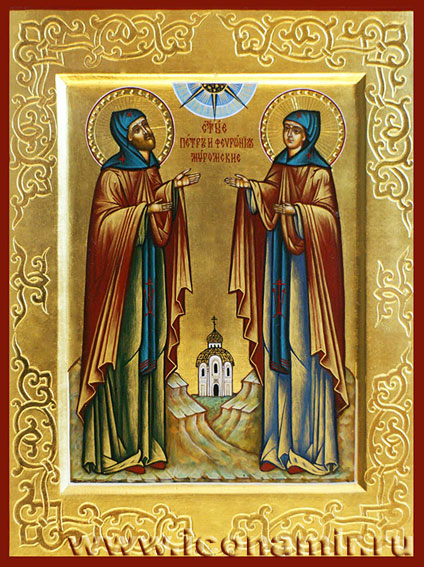 Икона Святые Петр и Февронья Муромские фото, купить, описание