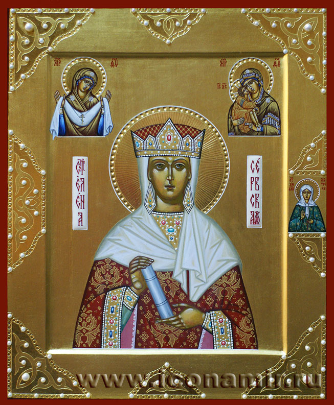 Икона Святая Елена Сербская, царица фото, купить, описание