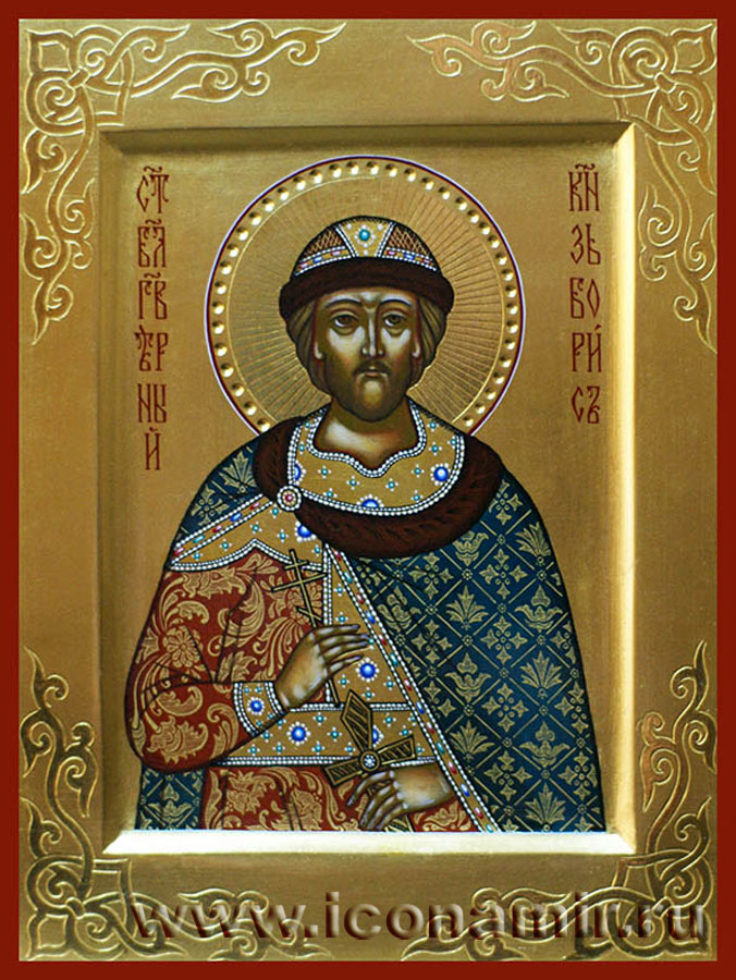 Икона Святой благоверный князь Борис фото, купить, описание