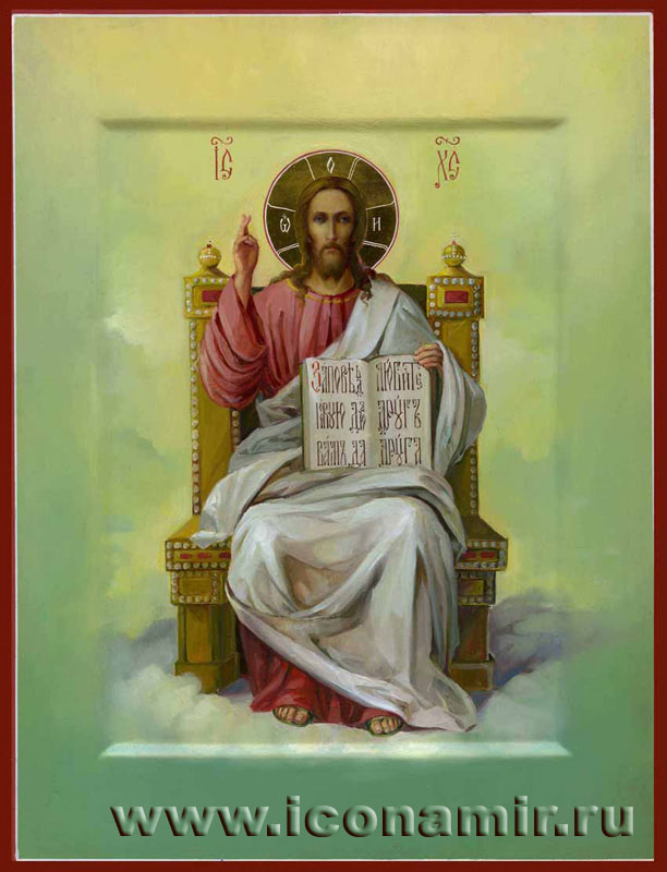 Икона Икона Господь Вседержитель на троне фото, купить, описание