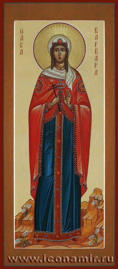 Икона Икона Святая великомученица Варвара Илиопольская фото, купить, описание