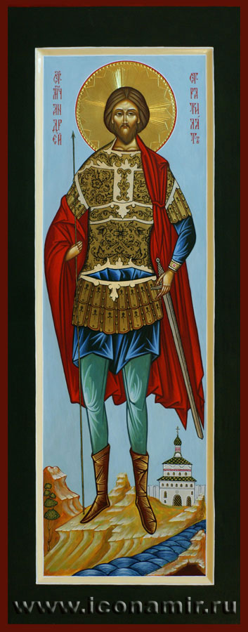 Икона Святой Андрей Стратилат фото, купить, описание
