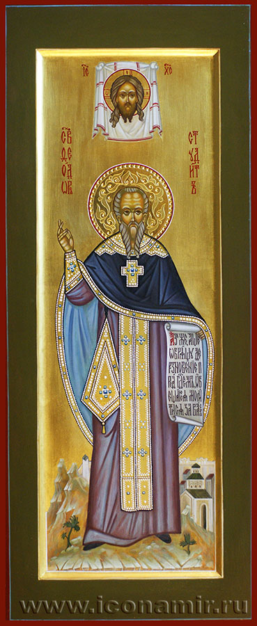 Икона Святой преподобный Феодор Студит фото, купить, описание