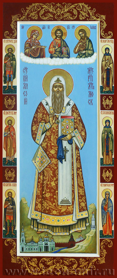Икона Святой Алексий, митрополит Московский и всея Руси фото, купить, описание