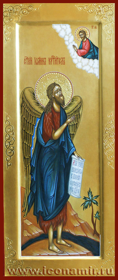 Икона Св. Иоанн Креститель «Ангел пустыни» фото, купить, описание