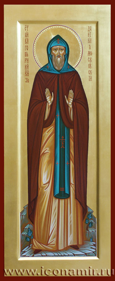 Икона Святой Даниил Московский фото, купить, описание