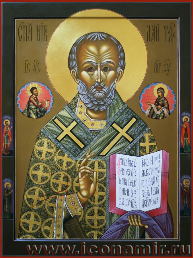 Икона Святитель Николай, епископ Мир Ликийских. Никейское чудо. фото, купить, описание