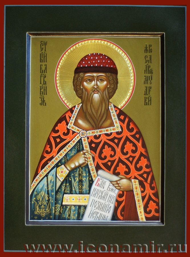 Икона Святой Ярослав Мудрый, благоверный князь фото, купить, описание