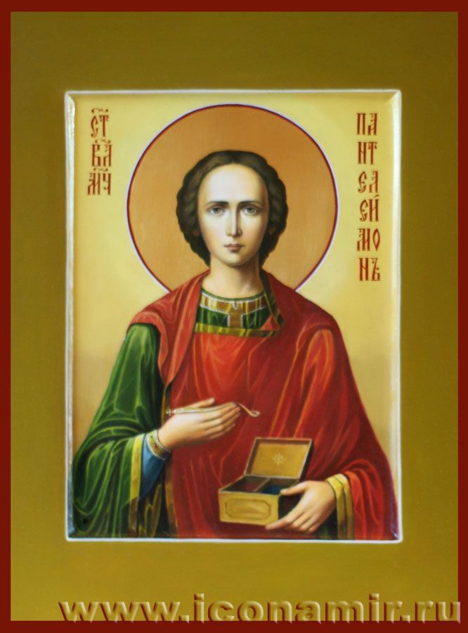 Икона Святой Пантелеимон, великомученик фото, купить, описание