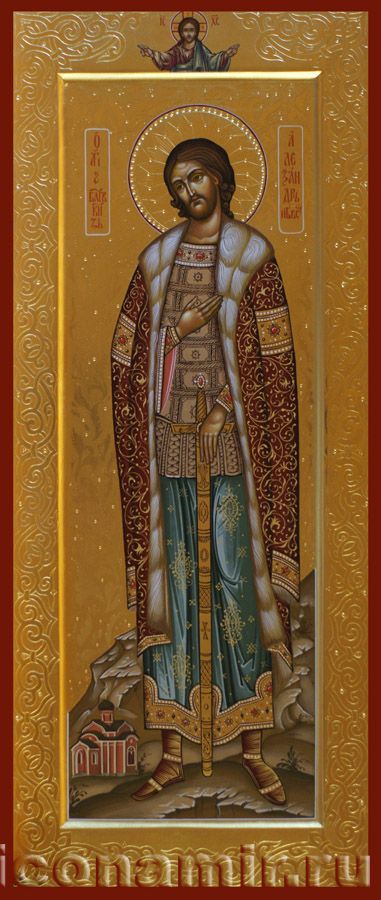 Икона Святой благоверный князь Александр Невский фото, купить, описание