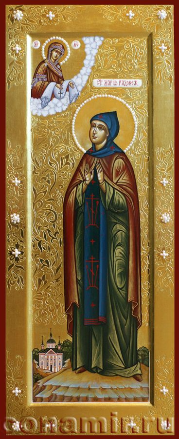 Икона Святая преподобная Мария Радонежская фото, купить, описание