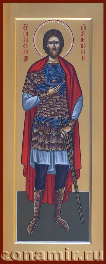 Икона Святой Александр Невский, благоверный князь фото, купить, описание