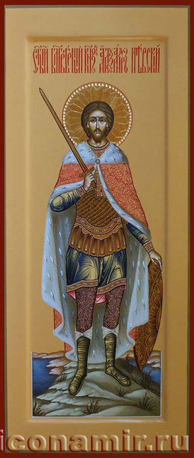 Икона Святой Александр Невский, благоверный князь фото, купить, описание